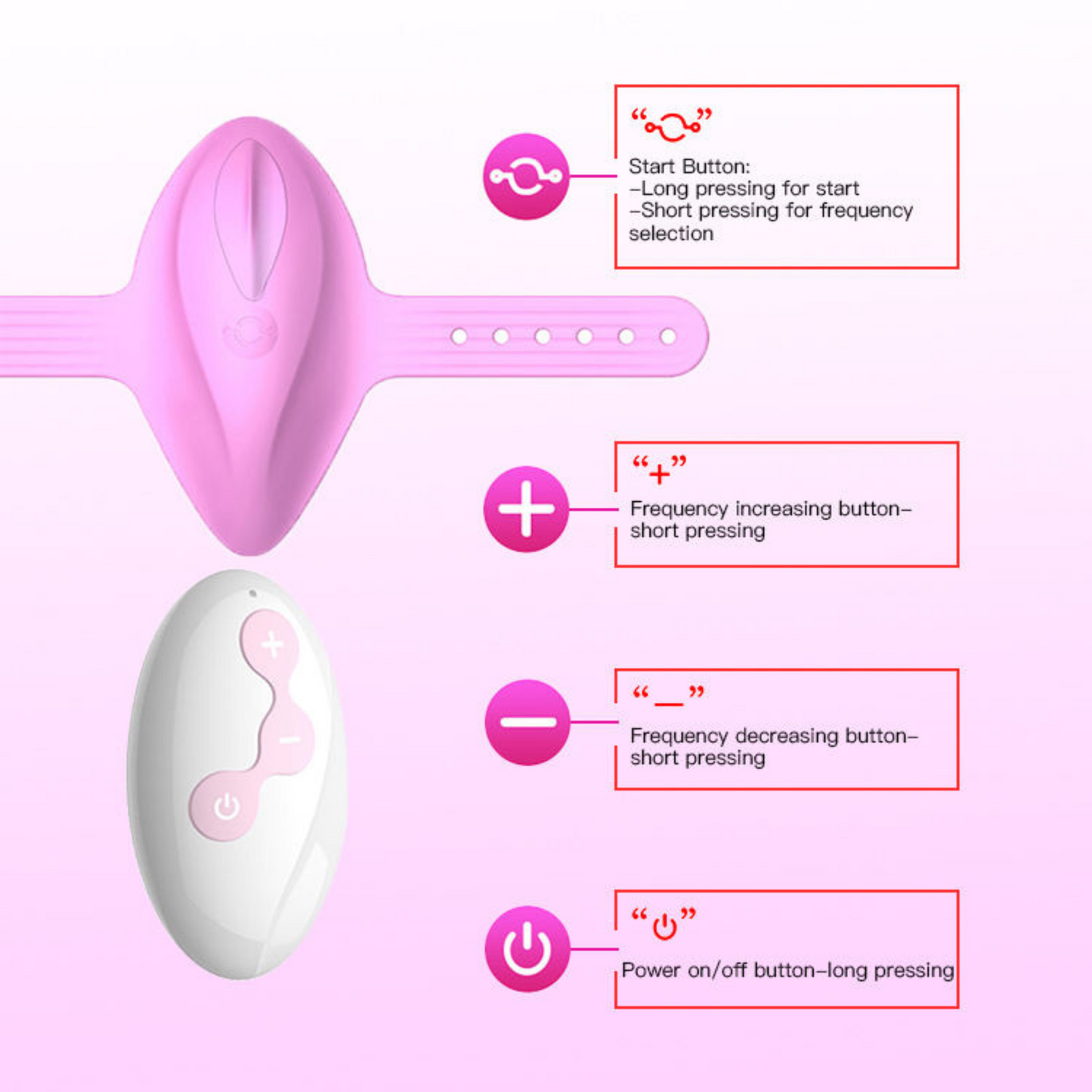Remote Control Wearable Vibrater - Love Fantasy High
