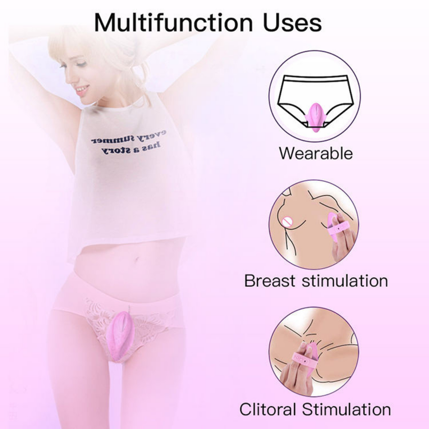 Remote Control Wearable Vibrater - Love Fantasy High
