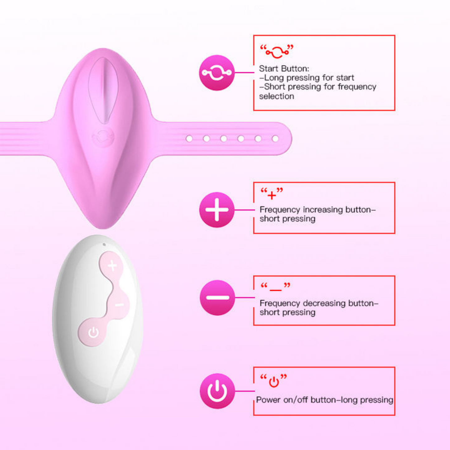 Remote Control Wearable Vibrater - Love Fantasy High 